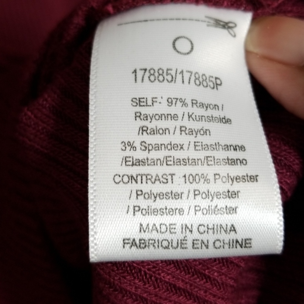 Anthropologie (Dolan) Raspberry Red Top - Picture 7 of 7